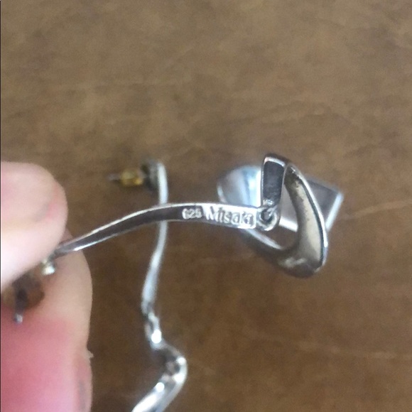 Sterling Silver Drop Earrings - Picture 3 of 3